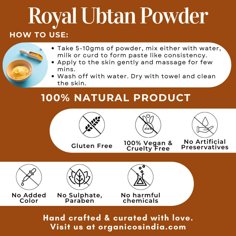 Organicos Royal Ubtan Powder | Grocsy