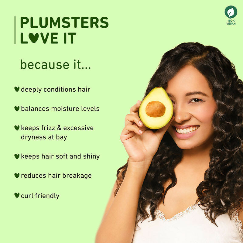 Plum Avocado Hair Mask For Dry and Frizzy Hair | Grocsy