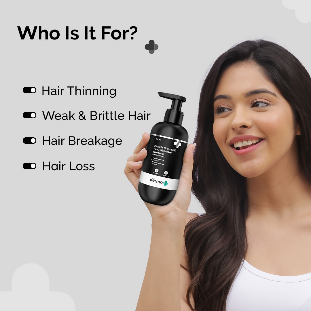 The Derma Co Peptide- Stem Cell Hair Fall Control Shampoo | Grocsy