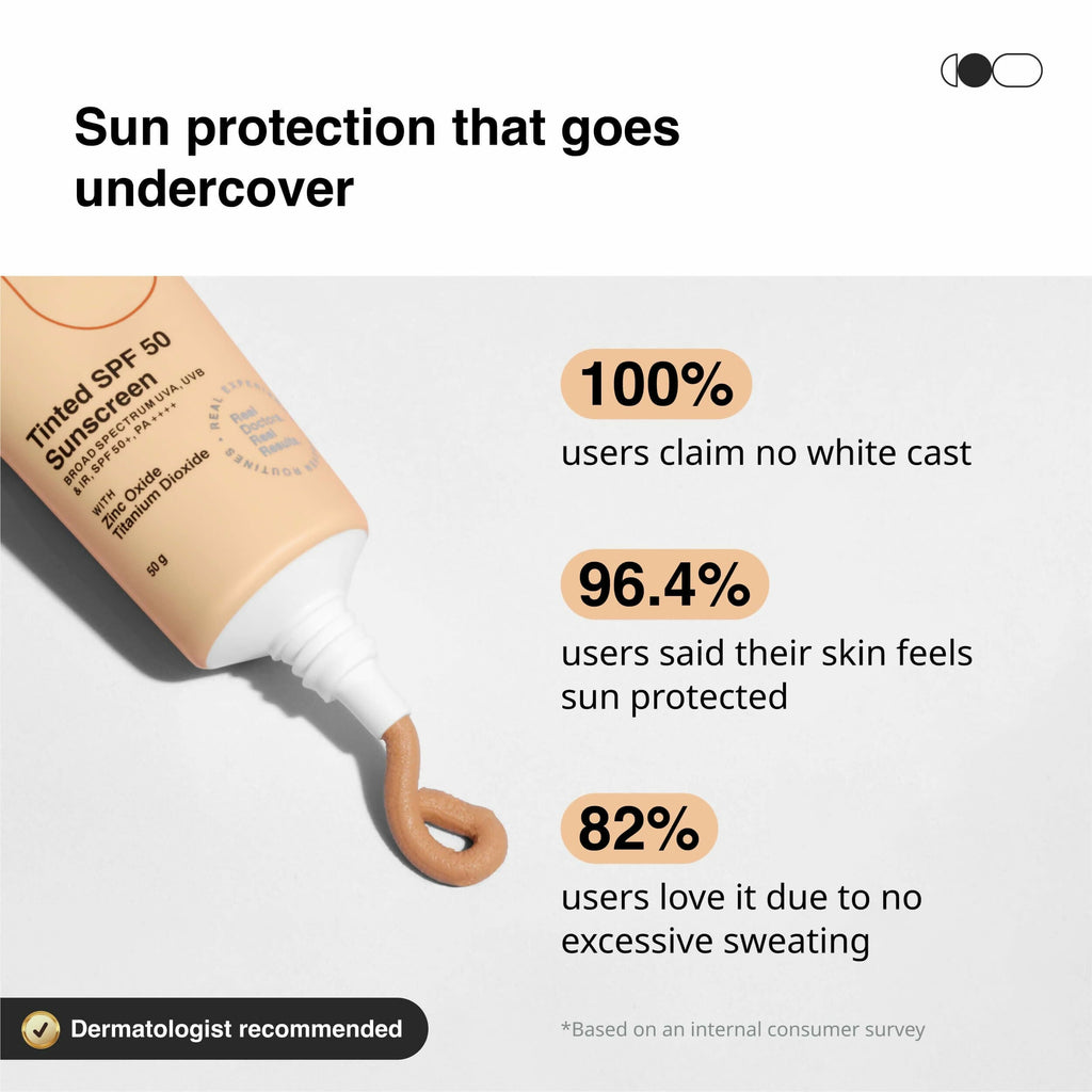 Cureskin Mineral Sunscreen Matte Finish Tinted SPF 50 PA++++ | Grocsy