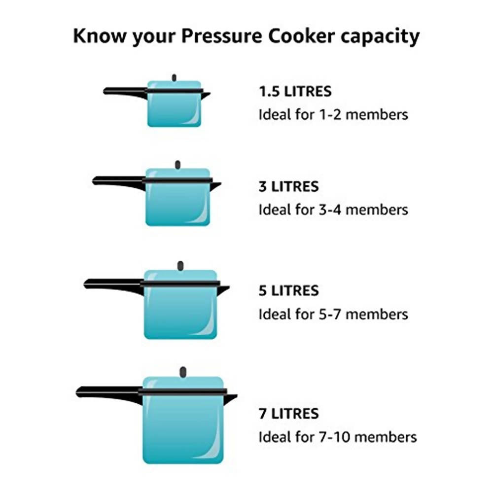 Hawkins Classic Pressure Cooker 4 Litre - Silver (CL40) | Grocsy