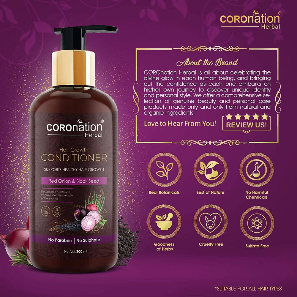 Coronation Herbal Red Onion & Black Seed Hair Conditioner | Grocsy