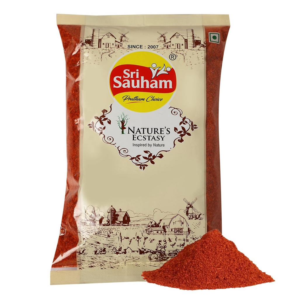 Sri Sauham Premium Natural Chilli Flakes Seasoning (Kutti Mirchi) | Grocsy