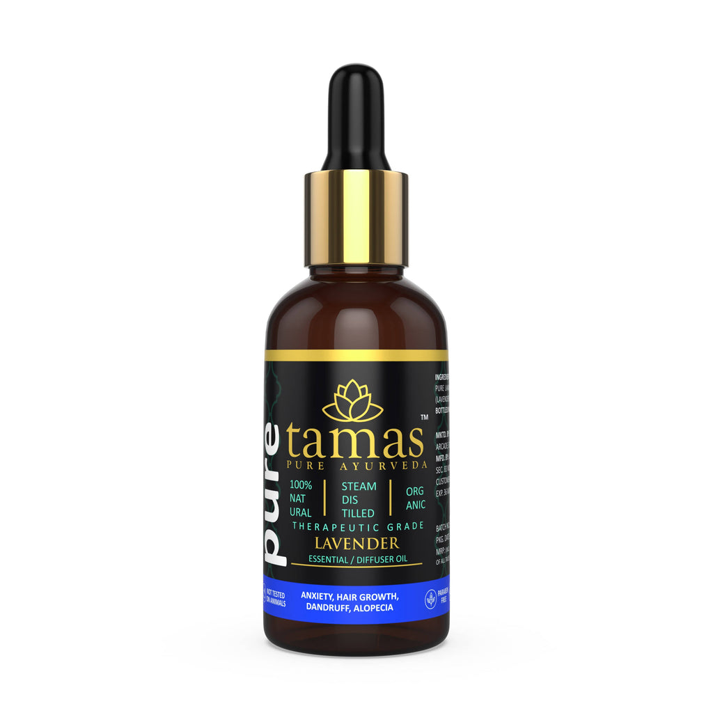Tamas Pure Ayurveda 100% Organic Lavender Essential Oil India - USDA Certified Organic | Grocsy