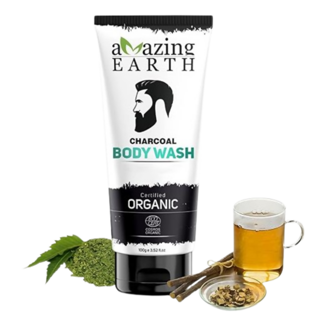 Amazing Earth Charcoal Body Wash for Men | Grocsy