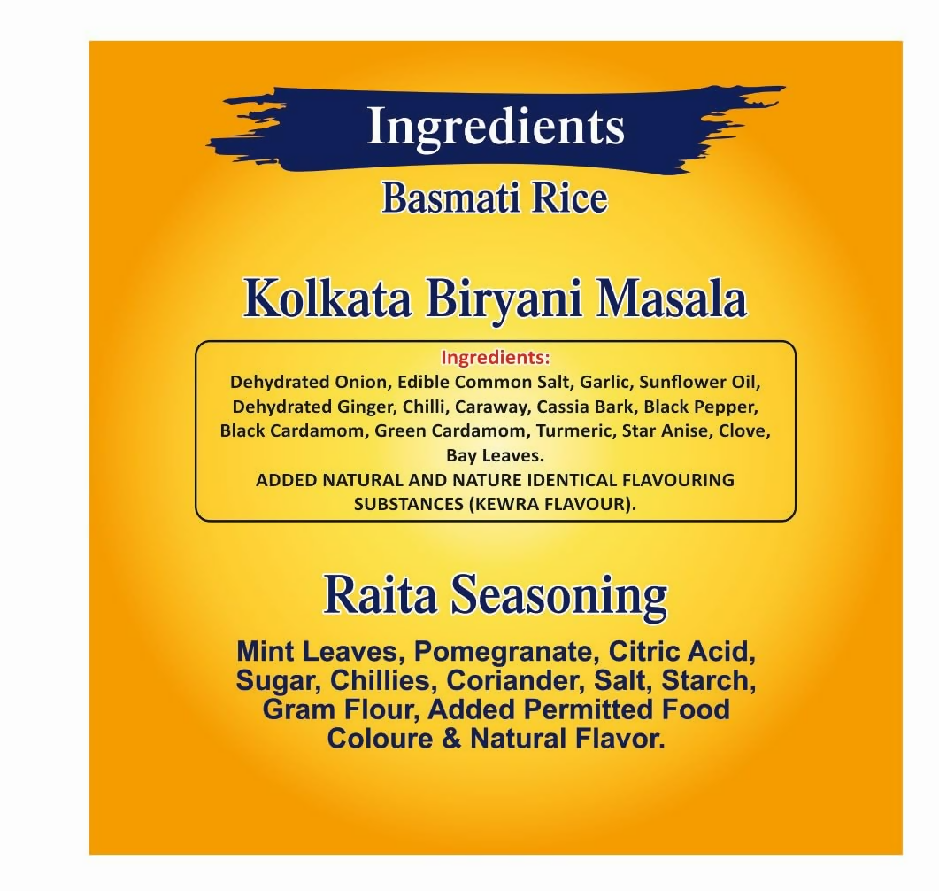 Mama's Love Biryani Kit Kolkata Authentic Recipe | Grocsy