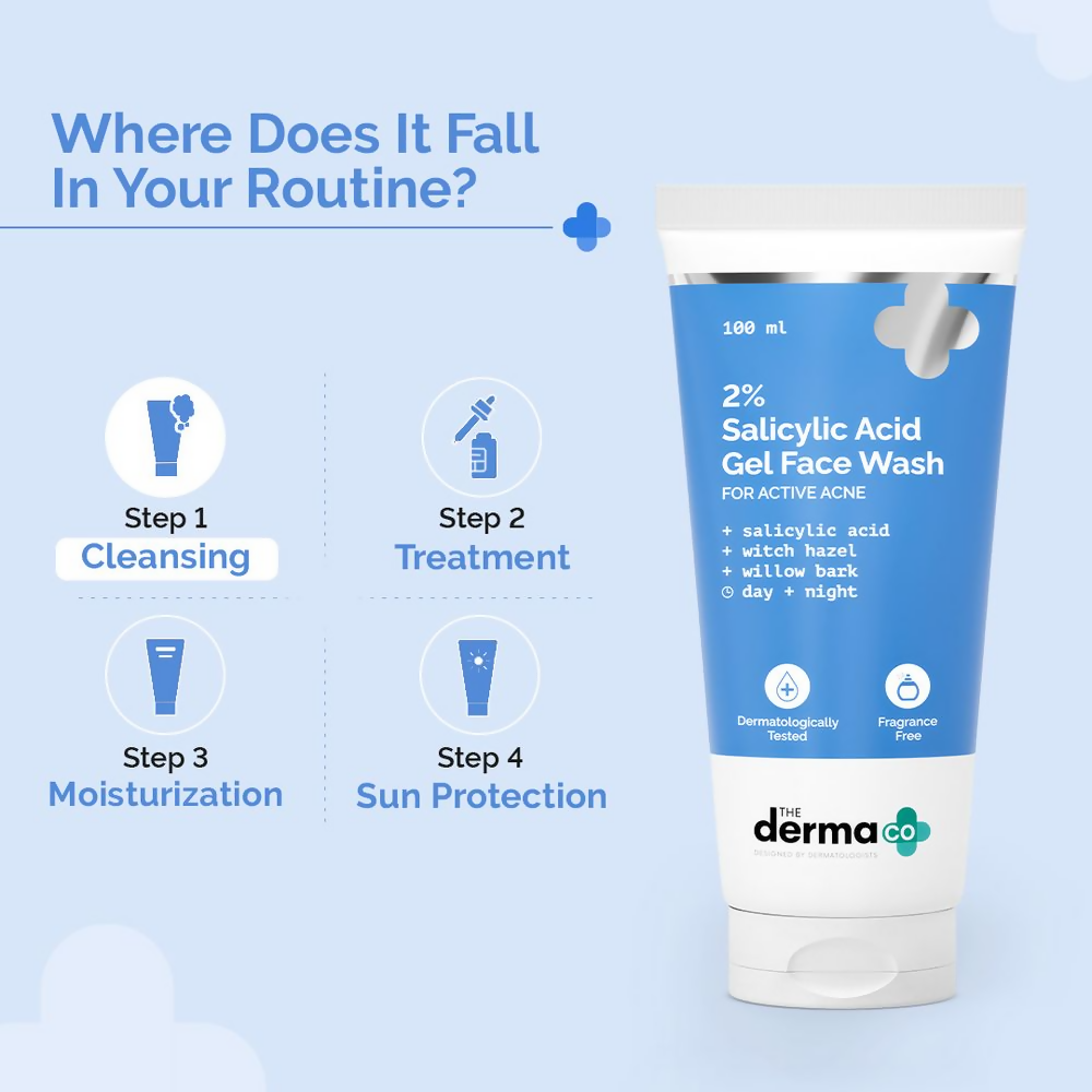 The Derma Co 2% Salicylic Acid Gel Face Wash | Grocsy