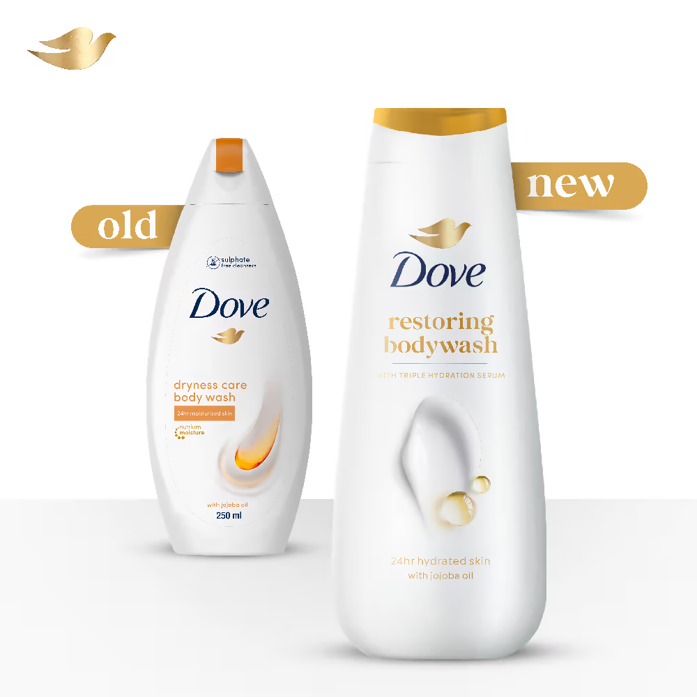 Dove Dryness Care Bodywash With Triple Hydration Serum | Grocsy