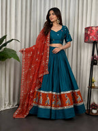 Lehenga Mart Morpich Designer Navratri Lehenga Choli for Women | Grocsy