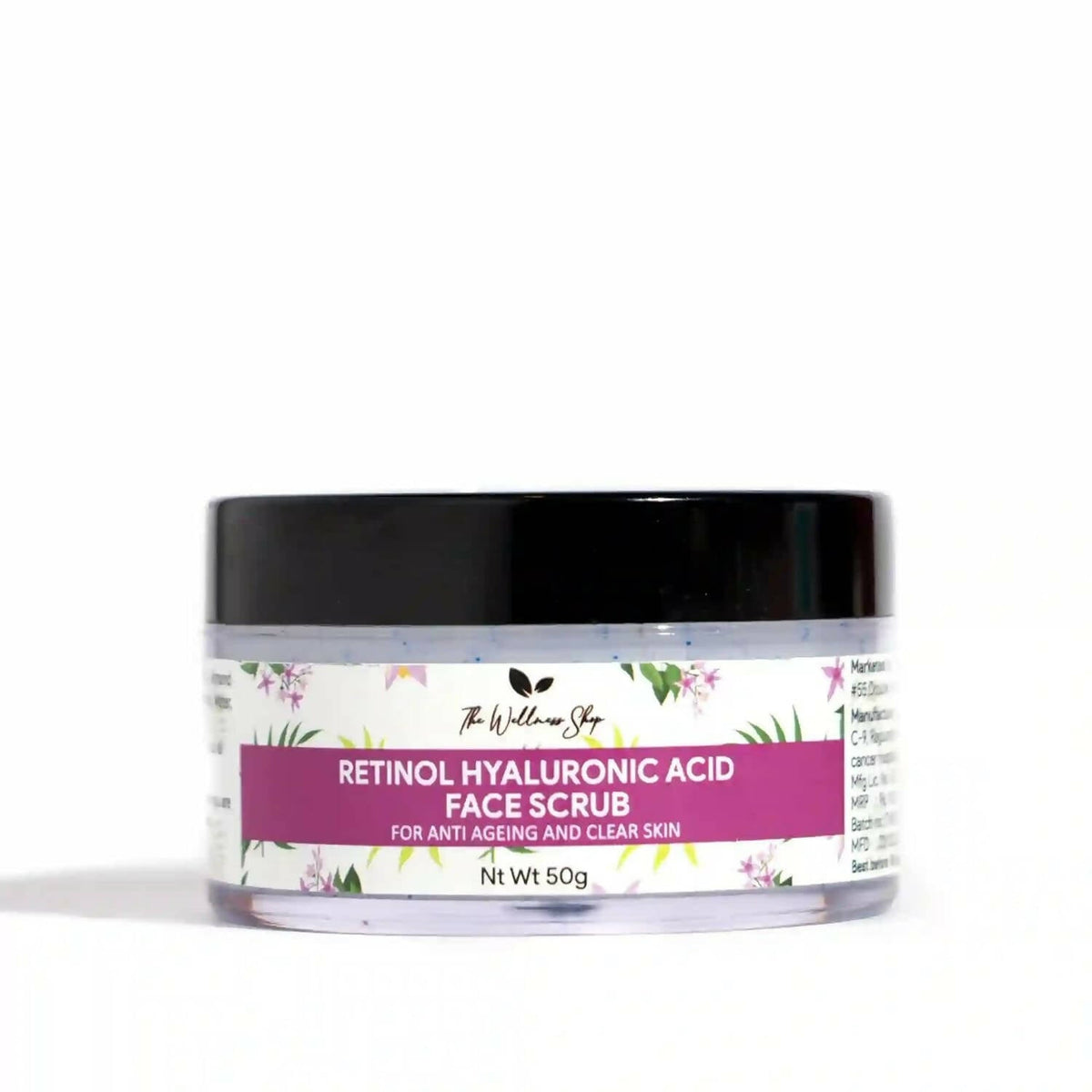 The Wellness Shop Retinol And Hyaluronic Acid Face Scrub | Grocsy