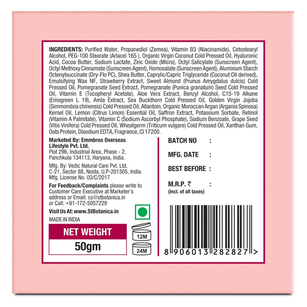 St.Botanica Nutritivo Pomegranate Radiant Glow Anti Aging Cream SPF 30 | Grocsy
