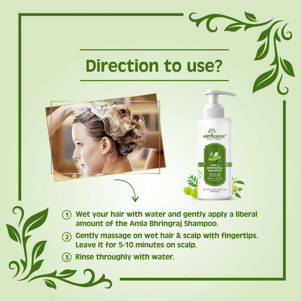 Earth Science Ayurveda Amla & Bhringraj Shampoo | Grocsy