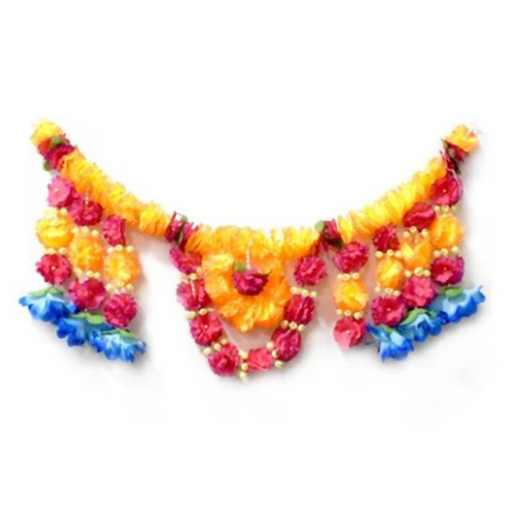 Puja N Pujari Hanging Flower Toran for Home Door | Grocsy
