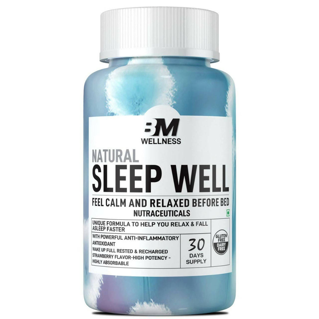 BM Wellness Natural Sleep Well Tablets (800mg) | Grocsy