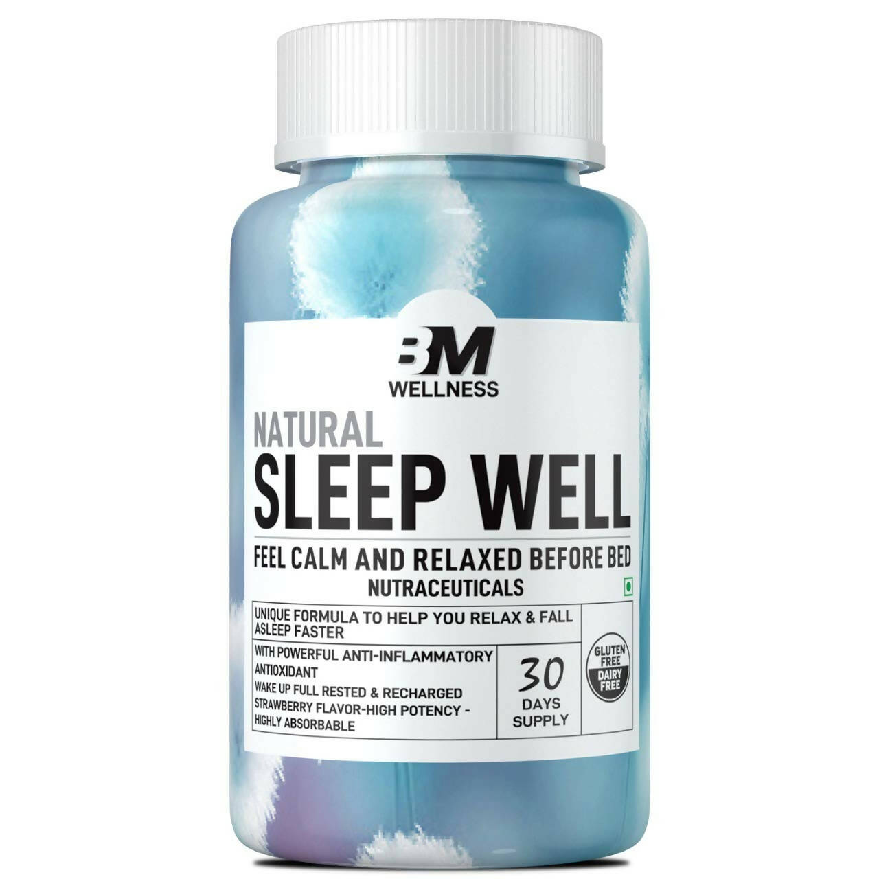 BM Wellness Natural Sleep Well Tablets (800mg) | Grocsy