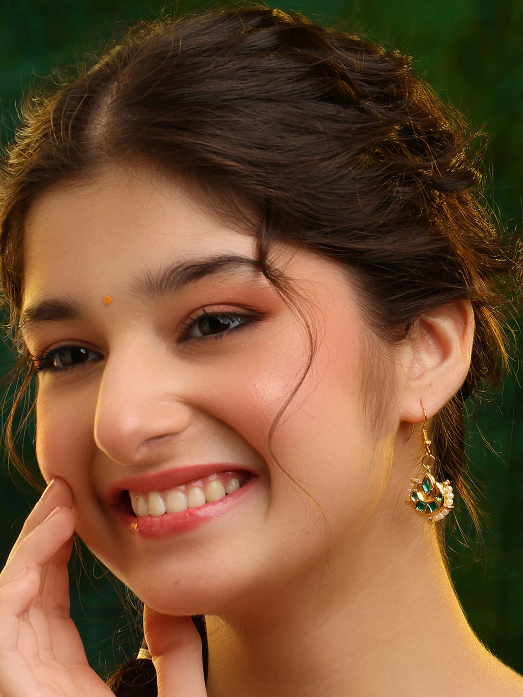 Ruby Raang Suhana Chand Earring | Grocsy
