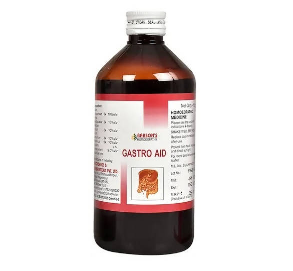 Bakson's Homeopathy Gastro Aid Syrup | Grocsy