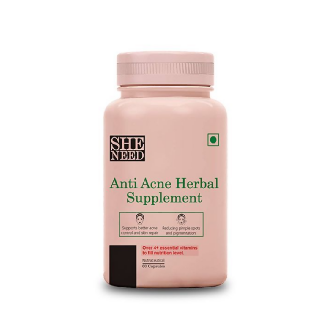 SheNeed Anti-Acne Herbal Supplement Capsules | Grocsy