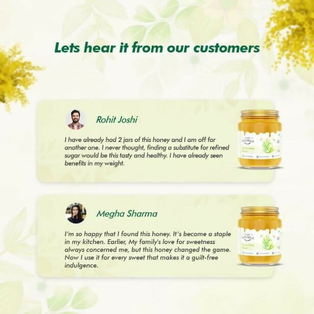Farm Naturelle Acacia Honey - Raw, Natural, and Unprocessed Forest Honey | Grocsy