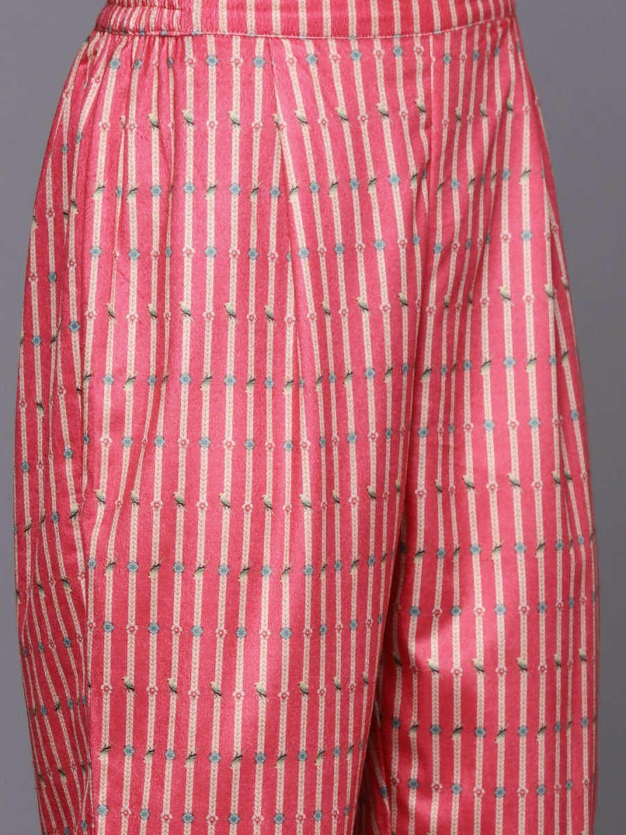 Ahalyaa Women's Traditional Wear Co-ods - Pink | Grocsy