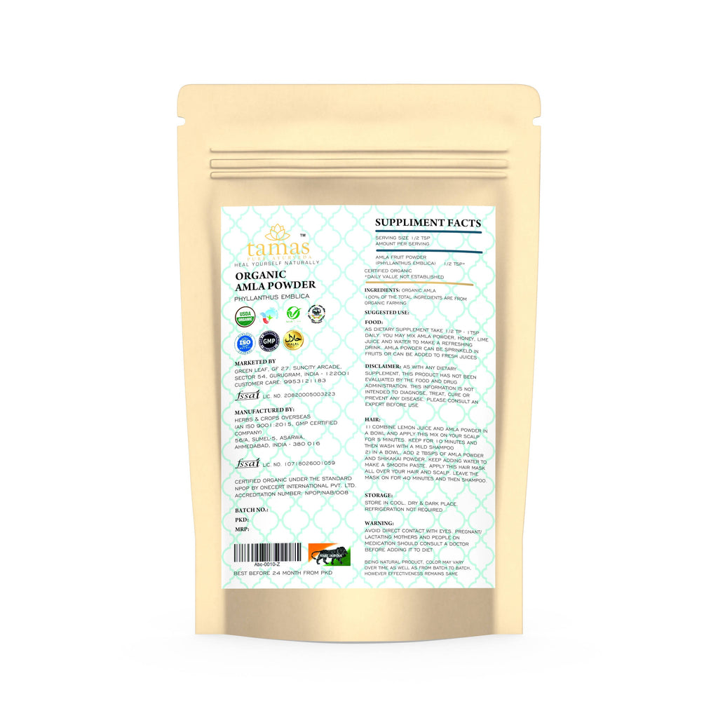 Tamas Pure Ayurveda Superfood Organic Amla Powder | Grocsy
