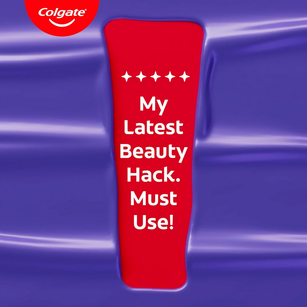 Colgate Visible White Purple Toothpaste For Teeth Whitening Helps Remove Surface Stains, Whitens Yellow | Grocsy
