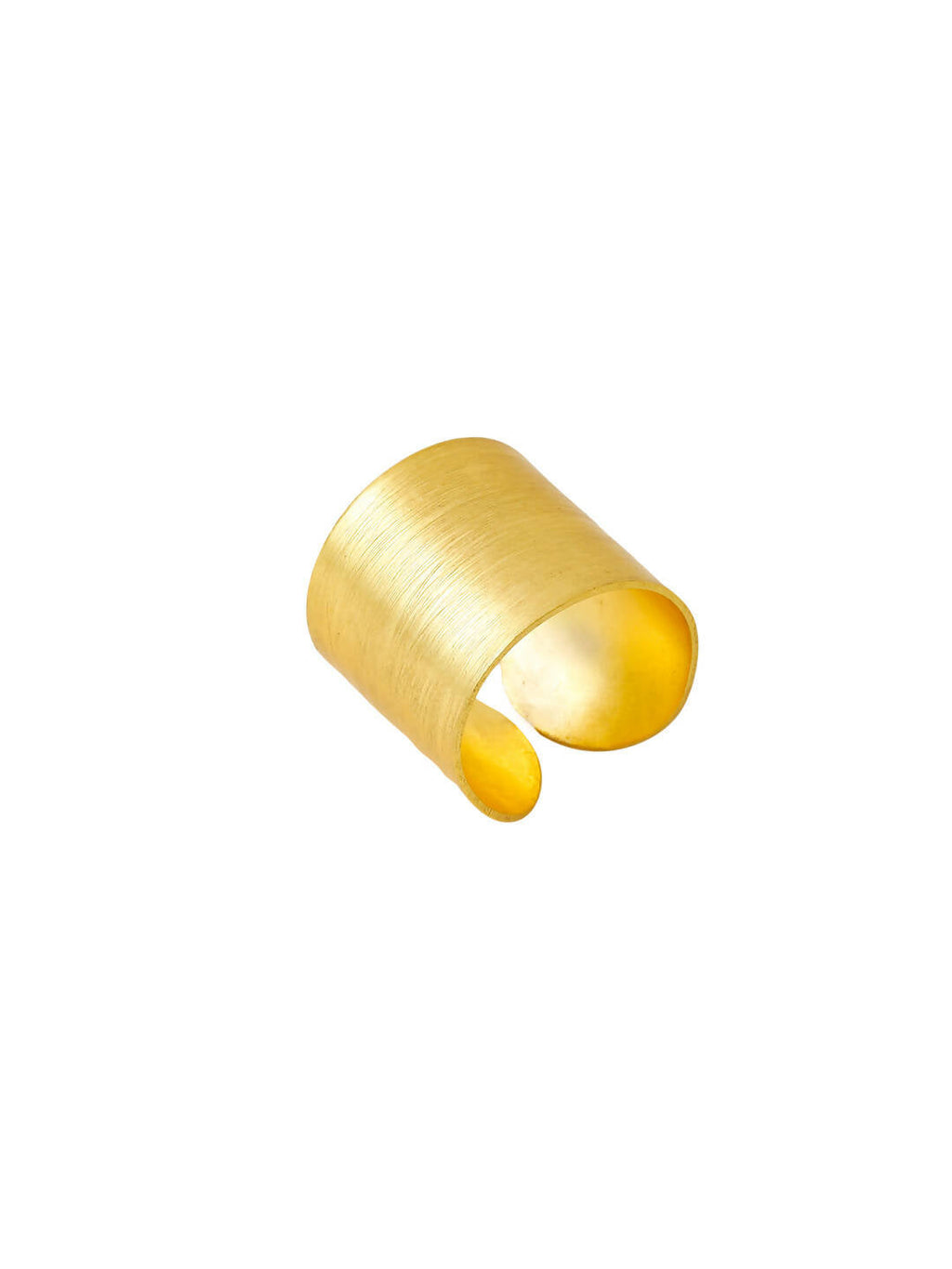 NVR Women Gold-Polished Adjustable Finger Ring | Grocsy