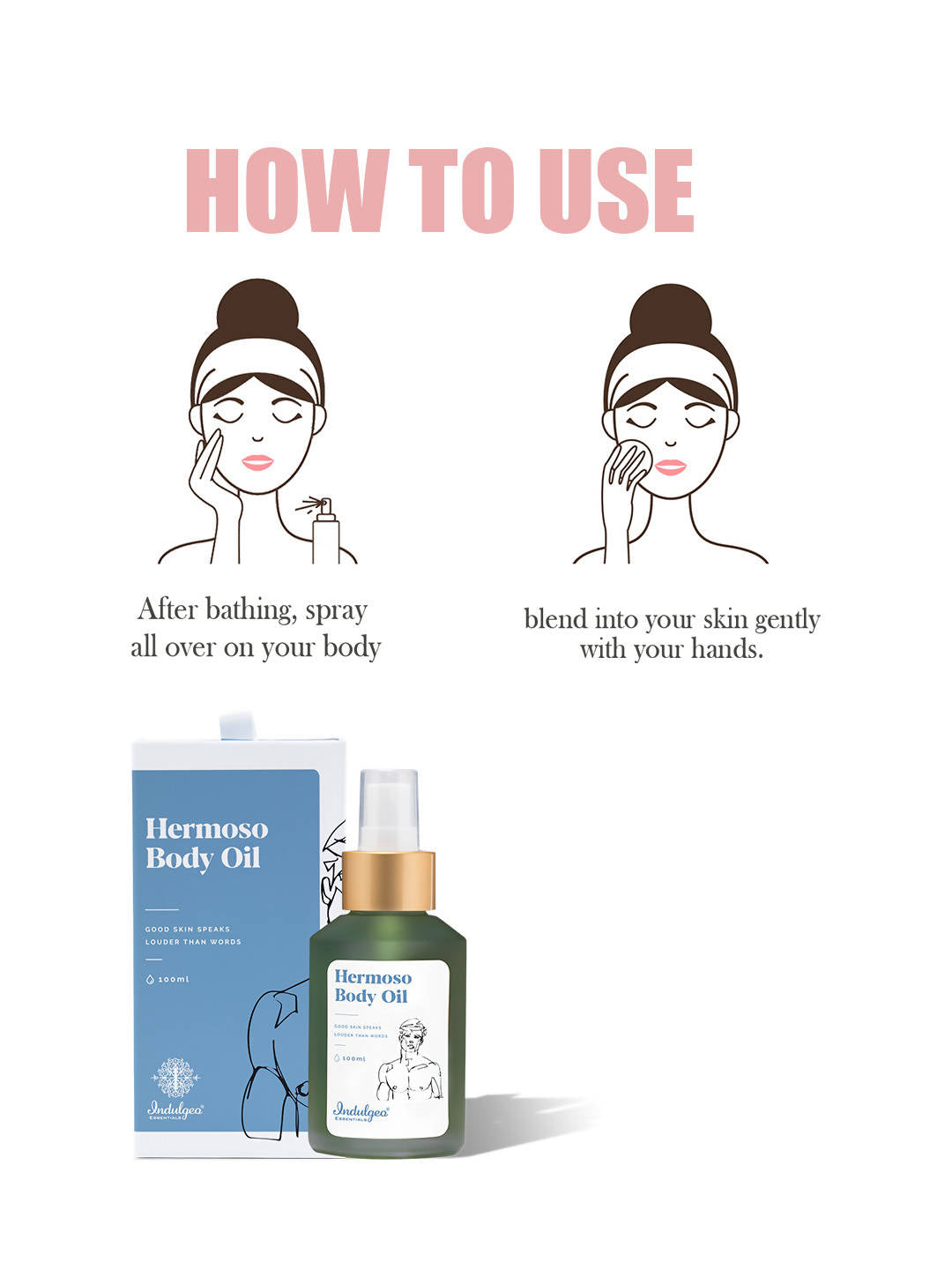 Indulgeo Essentials Hermoso Body Oil For Men | Grocsy
