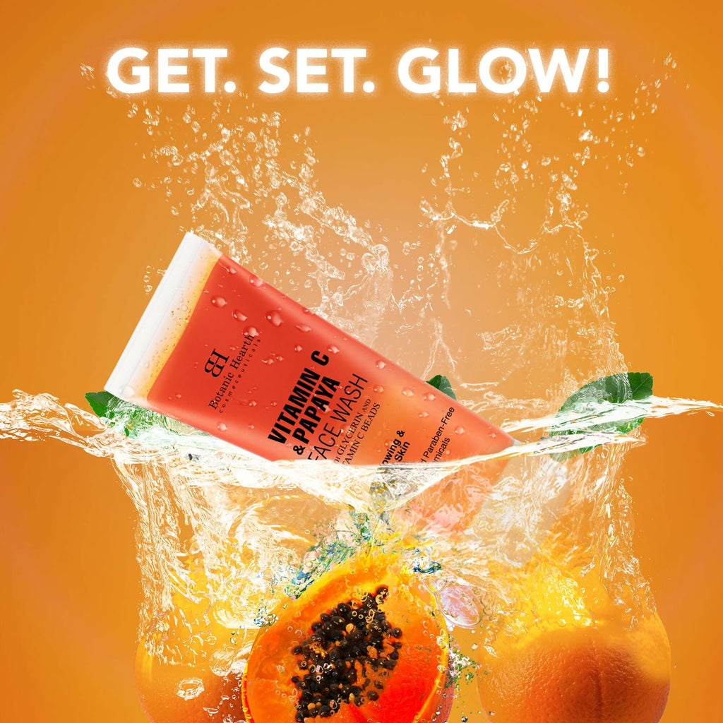 Botanic Hearth Vitamin C & Papaya Cleanser Face Wash For Glowing & Radiant Skin | Grocsy