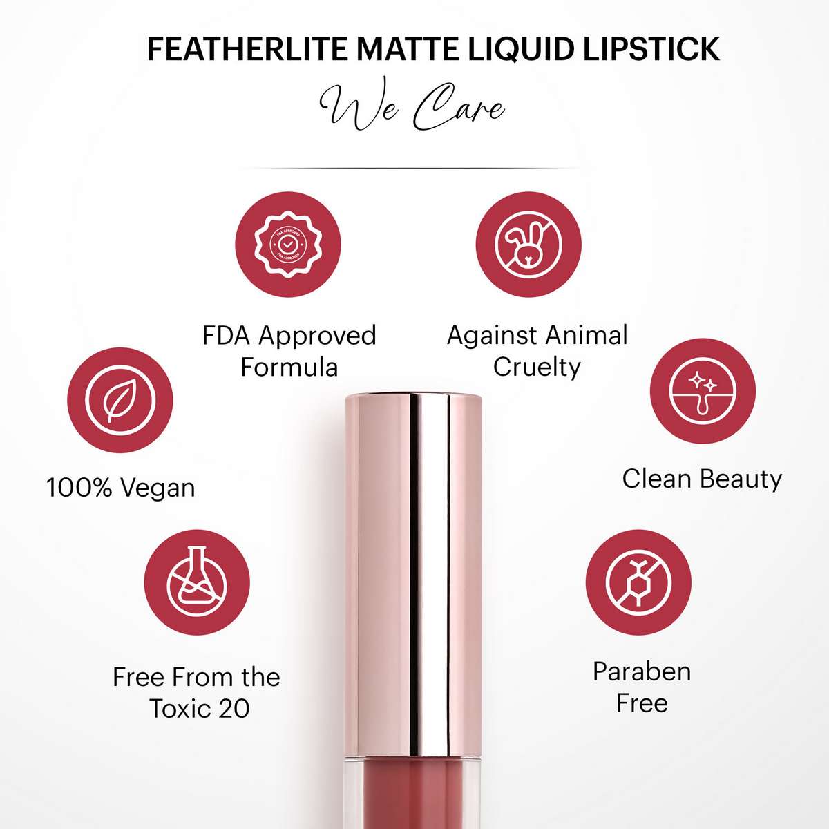 Parul Garg Beauty Featherlite Matte Liquid Lipstick - Wish 57 | Grocsy