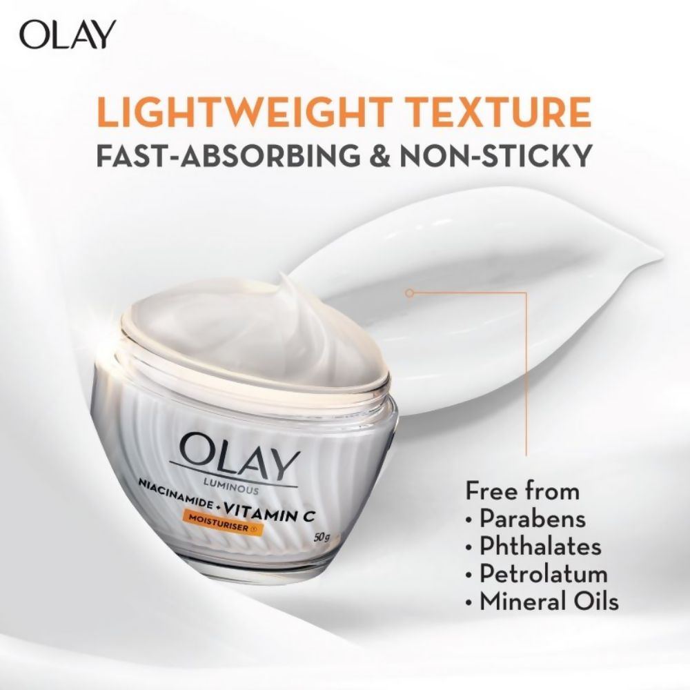 Olay Vitamin C Kit For 2x Glow - Cream With Free Cleanser | Grocsy