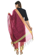 Mominos Fashion Moeza Handloom Cotton Pink Dupatta | Grocsy