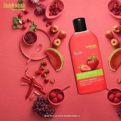 Bodyherbals Lush Strawberry Shower Gel | Grocsy