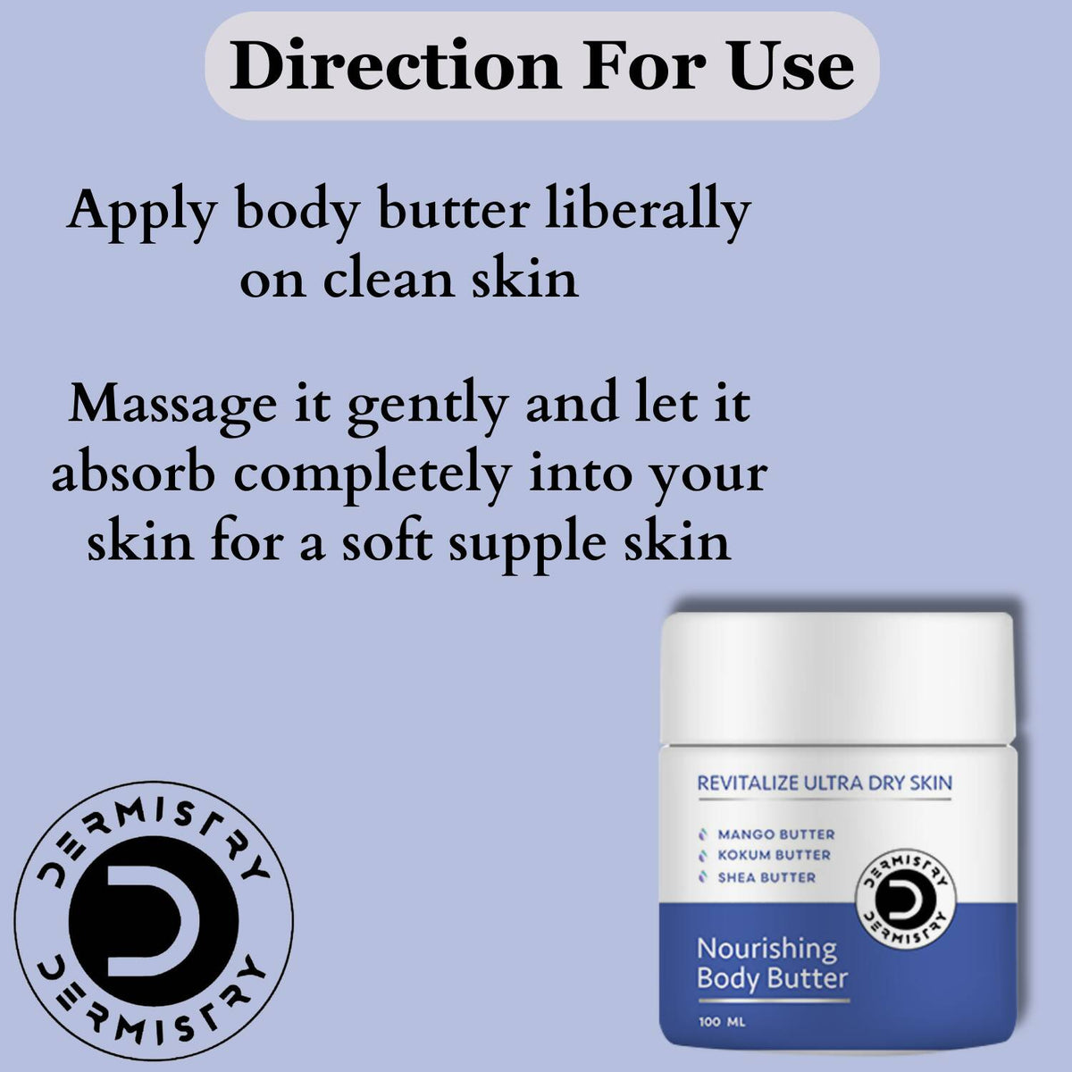 Dermistry Sensitive & Dry Skin Body Butter Lotion & Safe Calming Face Wash | Grocsy