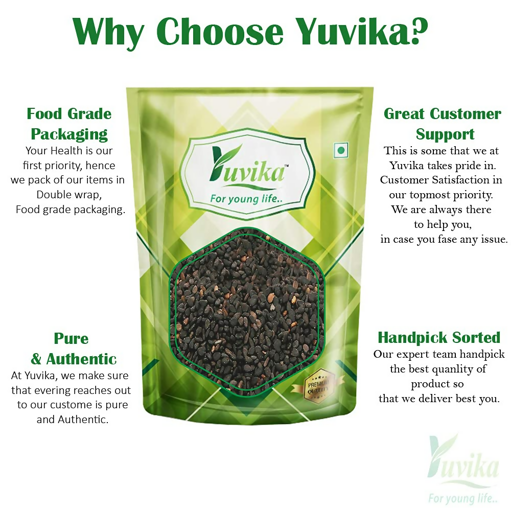 Yuvika Til Kala - Sesamum Indicum - Black Sesame Seeds | Grocsy