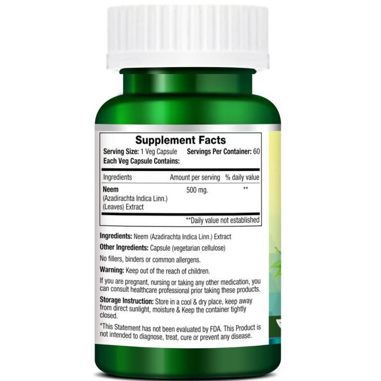 Morpheme Remedies Neem Capsules | Grocsy