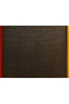 Piyari Fashion Women's Black Embellished Handloom Cotton Saree | Grocsy