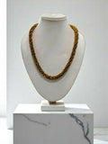 Inhanns Noor-E-Jalwa – Handmade Crystal Bead Necklace -Adjustable - Golden Only Necklace | Grocsy