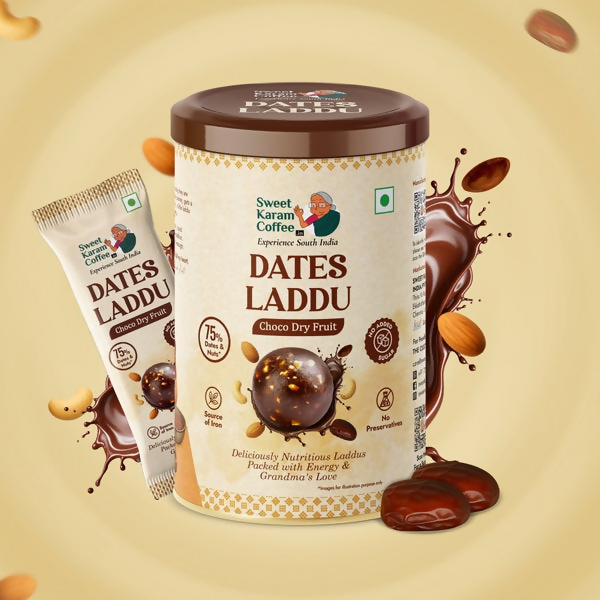 Sweet Karam Coffee Dates Laddu (Choco Dry Fruit) | Grocsy