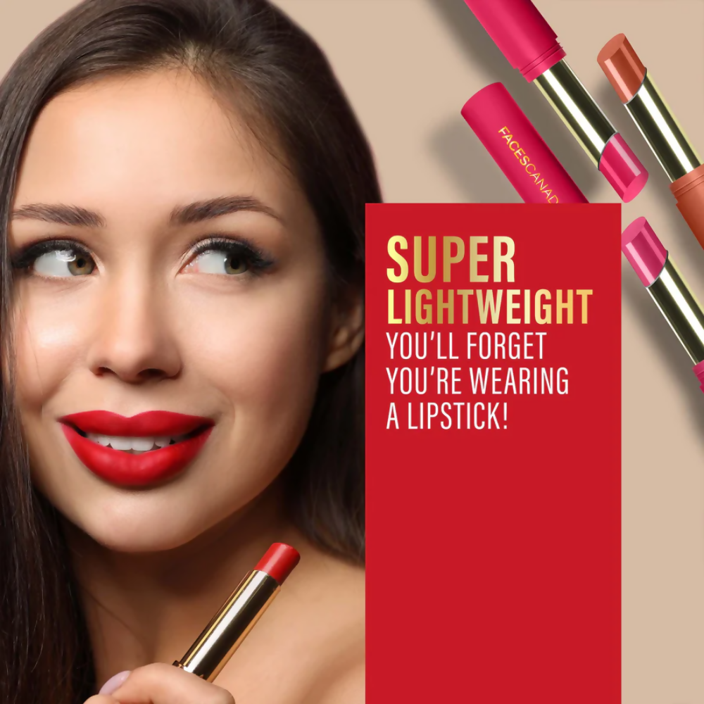 Faces Canada 3 in 1 LongStay Matte Lipstick - Day Dream Pink 02 | Grocsy
