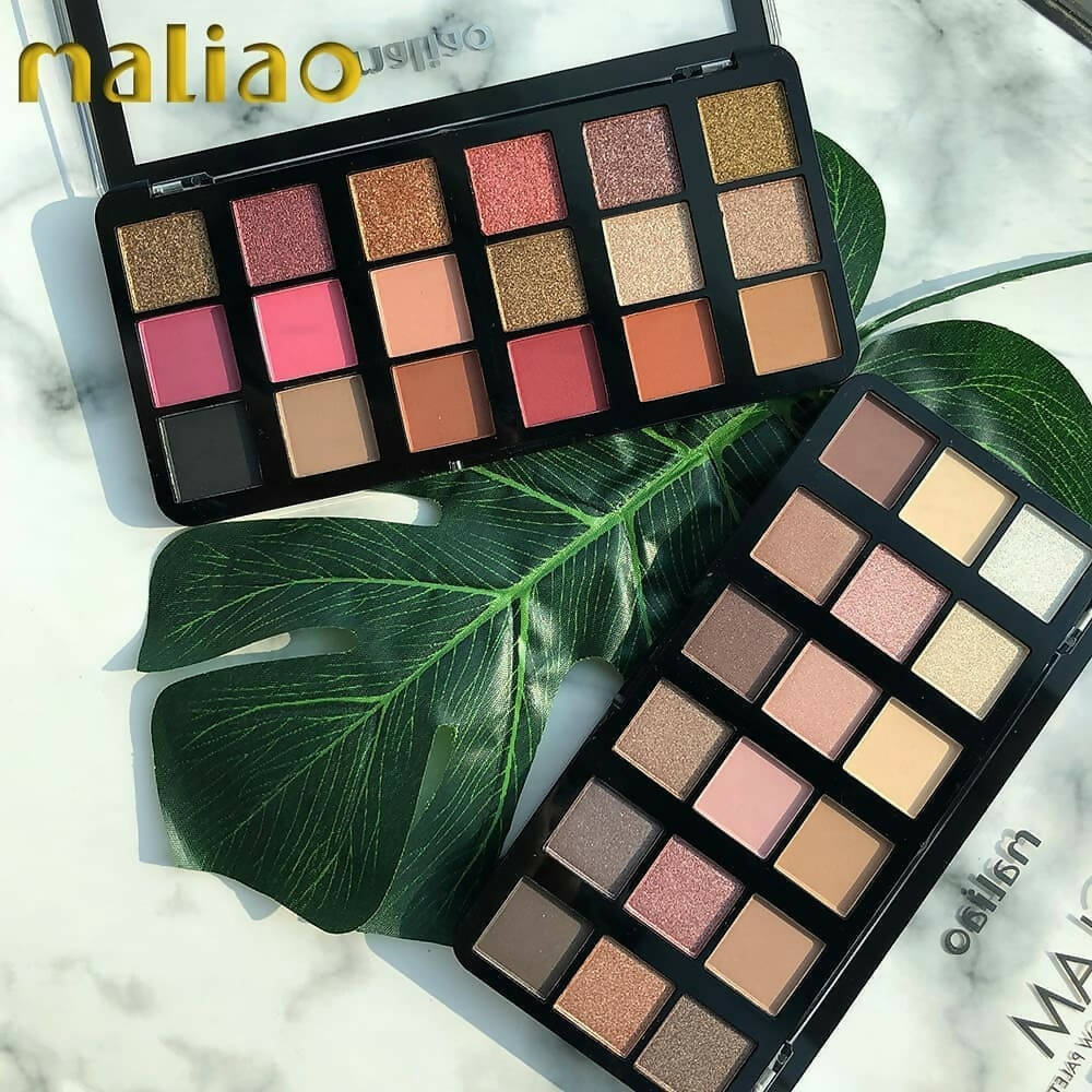 Maliao Professional Matte Look Glam 18 Colors Eyeshadow Palette | Grocsy