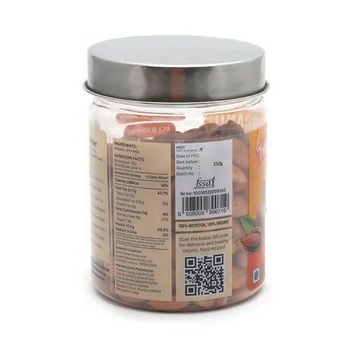 Truefarm Organic Roasted Almonds | Grocsy