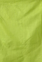 Mominos Fashion Moeza Parrot Green Bhagalpuri Handloom Silk Linen Saree with unstitched Blouse piece | Grocsy