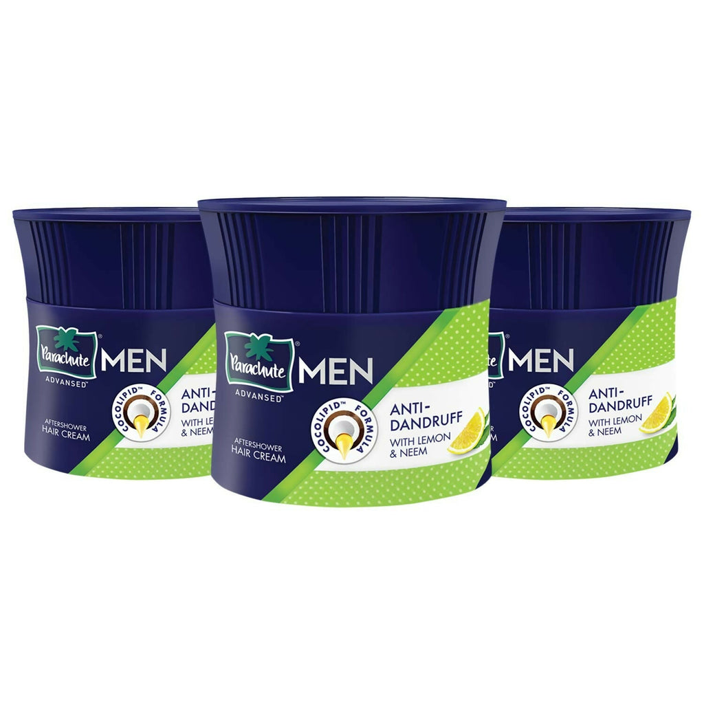 Parachute Advansed Men Hair Cream, Anti-Dandruff, With Lemon & Neem | Grocsy