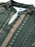Ahalyaa Women's Traditional wear Kurta - Dark Green | Grocsy