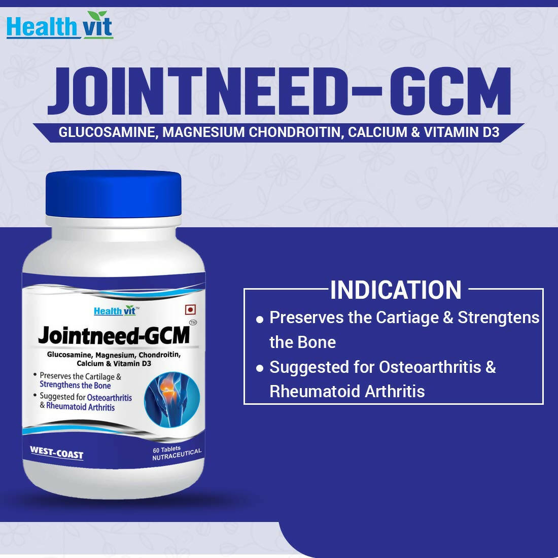 Healthvit Jointneed-GCM Tablets | Grocsy