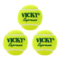 Vicky Supreme Yellow Tennis/Cricket Ball Heavy Multipurposeful Design & Durable Rubber Built | Grocsy
