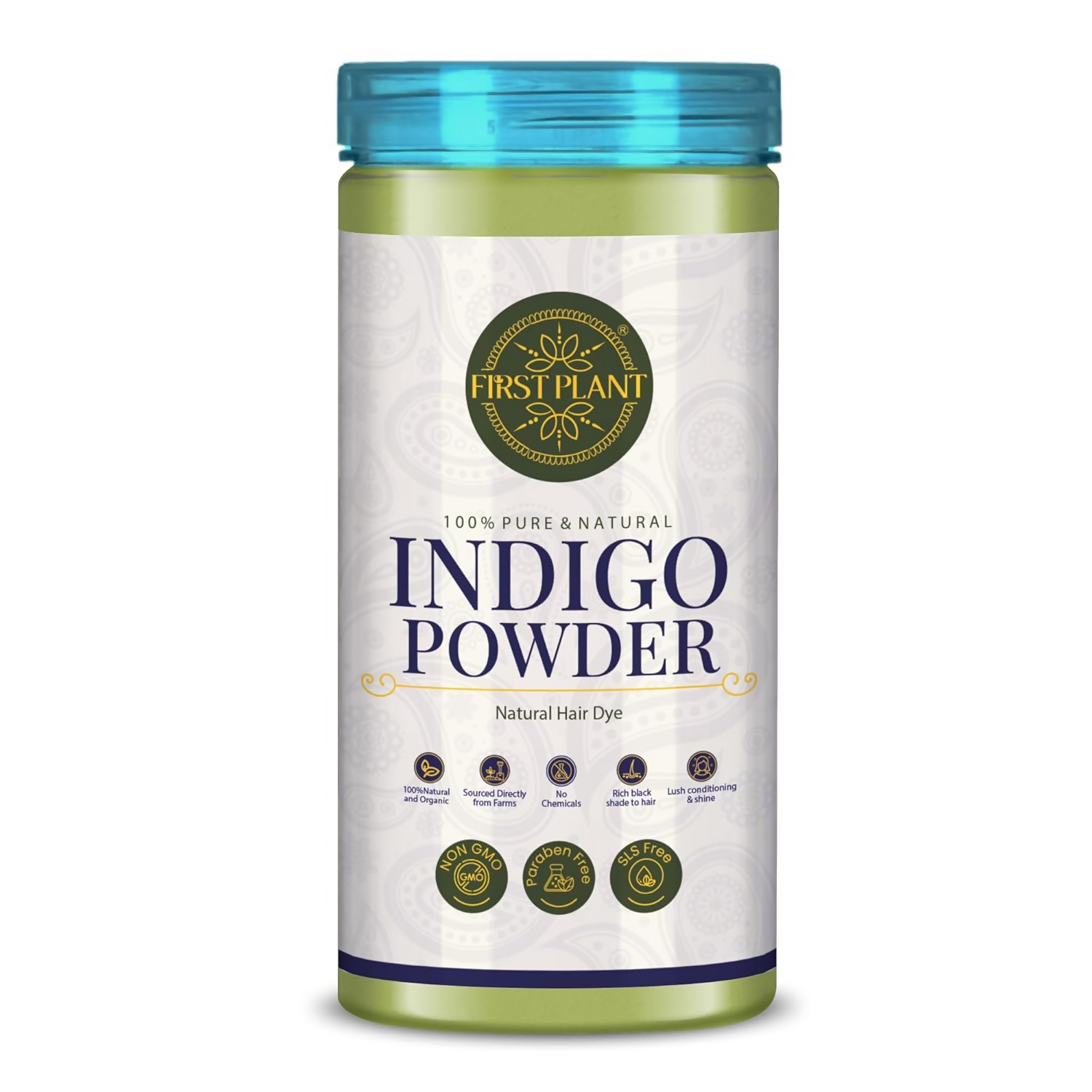 First Plant Organic Indigo Powder For Black Hair | Grocsy