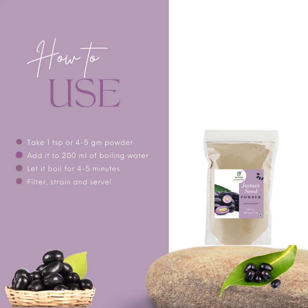 Nxtgen Ayurveda Jamun Seed Powder | Grocsy