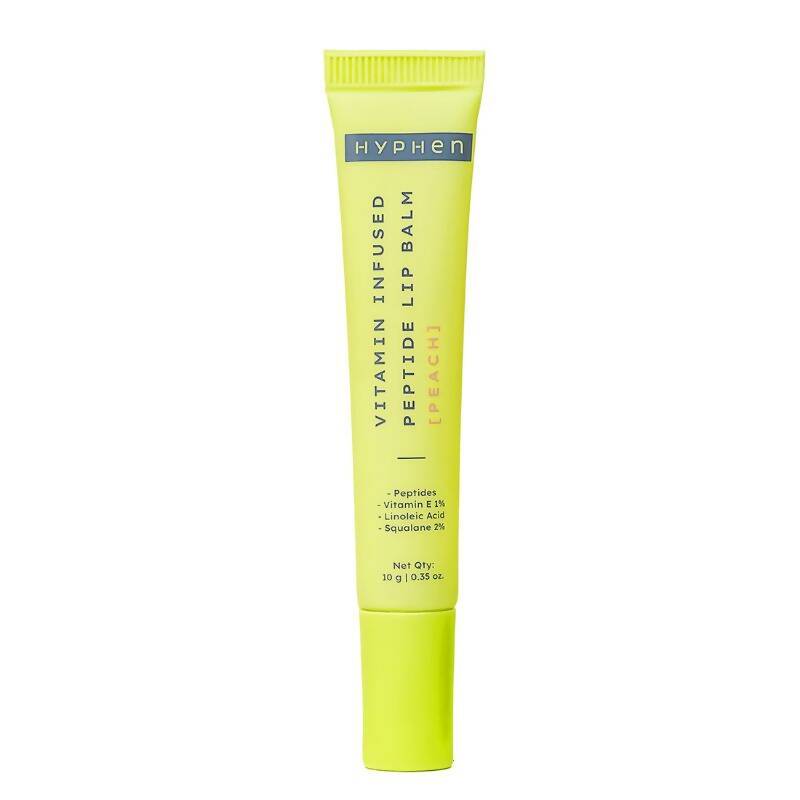 Hyphen By Kriti Sanon Vitamin Infused Peptide Lip Balm - Peach For Dry & Chapped Lips, Hydrating & Moisturizing Balm | Grocsy